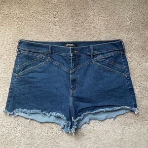 Express Vintage Super High Rise Jean Shortie